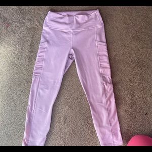 Fabletics Light Pink Mila High-wasted Pocket Capri